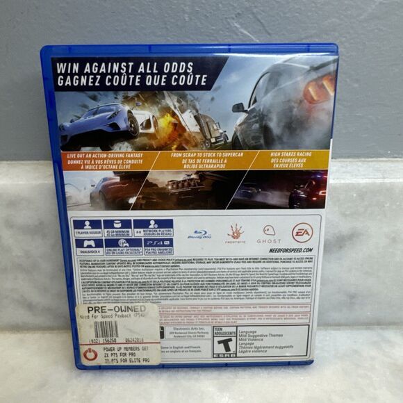 Need for Speed Payback (Sony PlayStation 4, 2017) PS4 - Picture 2 of 8